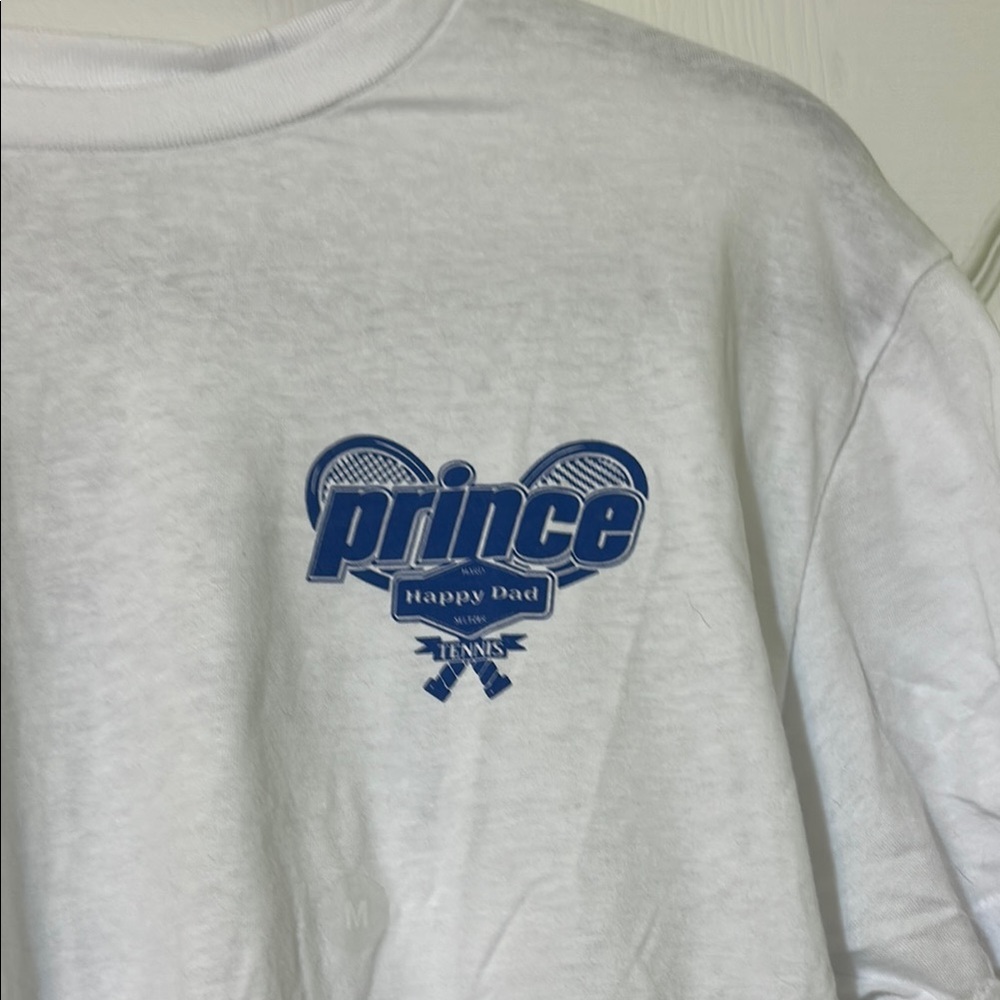 Prince Blue Graphic White Tee